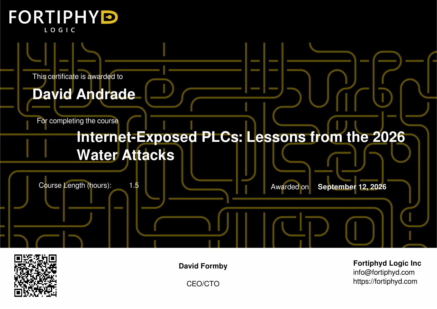 Certificado Internet-Exposed PLCs de David Andrade